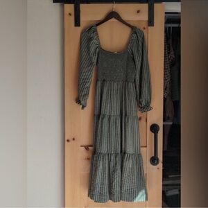 Neuflora Green Striped Dress